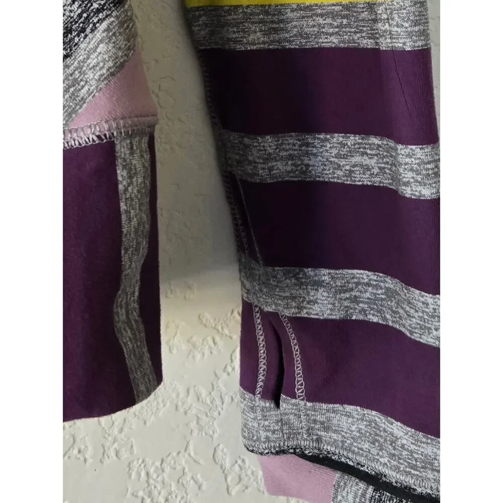Lululemon Race Your Pace Striped Long Sleeve Running Top Size 6